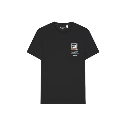 FILA Heritage SS24 Set in Sleeve T Shirt Men's Jet Black