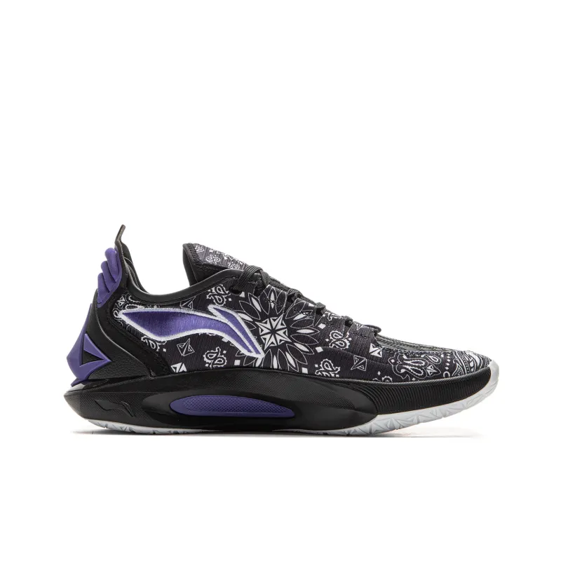 LiNing JB3 Anti Roll over Coverage Low Top Carbon Plate Basketball Shoes Men's Black White-1