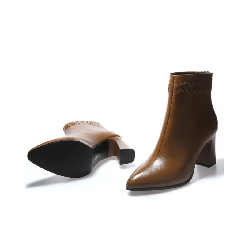Devanro Ankle Boots Women's Black-10