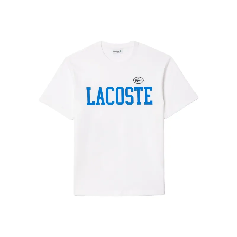 LACOSTE Logo print Cotton T shirt-0