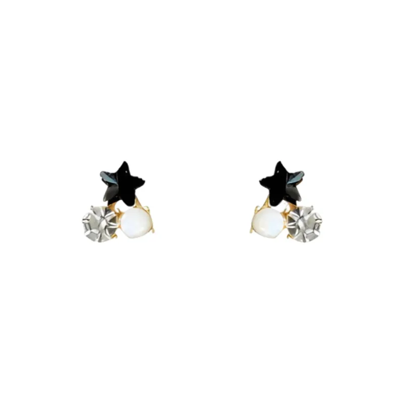 Universe Search S925 Silver Stud Earrings Women's-0