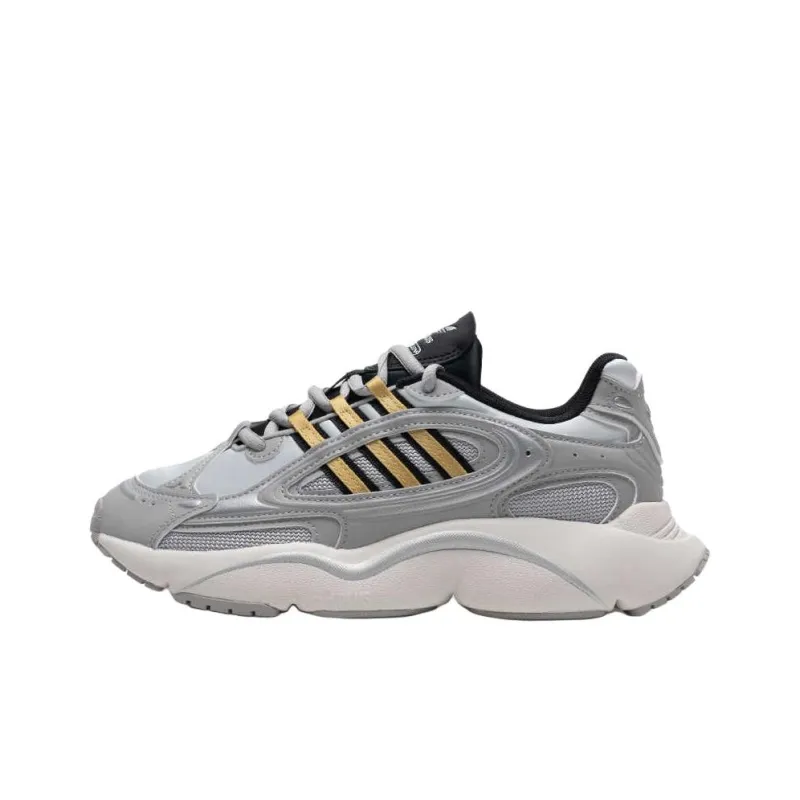 Adidas Originals Ozmillen Abrasion Resistant Slip Resistant Low Top Casual Shoes Women's White Gray-0
