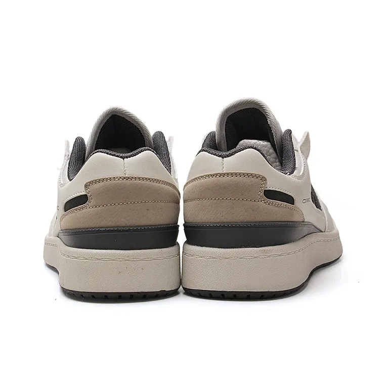 STUR YSN Wear resistant And Lightweight Low Top Skateboard Shoes Unisex White Dark Gray-5