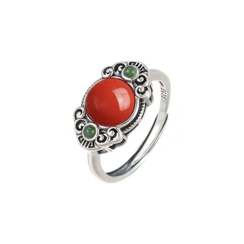 Xiaoyinjiang Agate Rings Women's