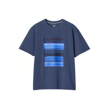 UNIQLO Jw Anderson Co Branded Series T Shirt Men's Dark Blue