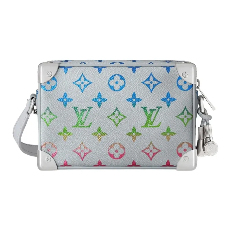 LOUIS VUITTON Soft Box Shoulder Bag, Crossbody Bag Mini Men's White-2