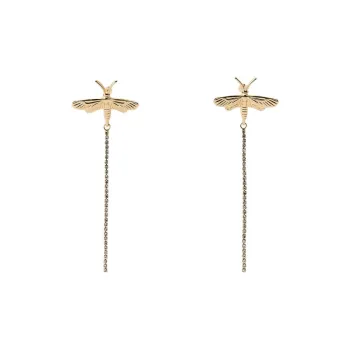 ZARA Metal Earrings Women's Gold