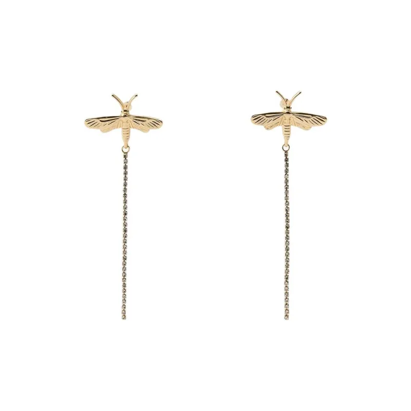 ZARA Metal Earrings Women's Gold-0