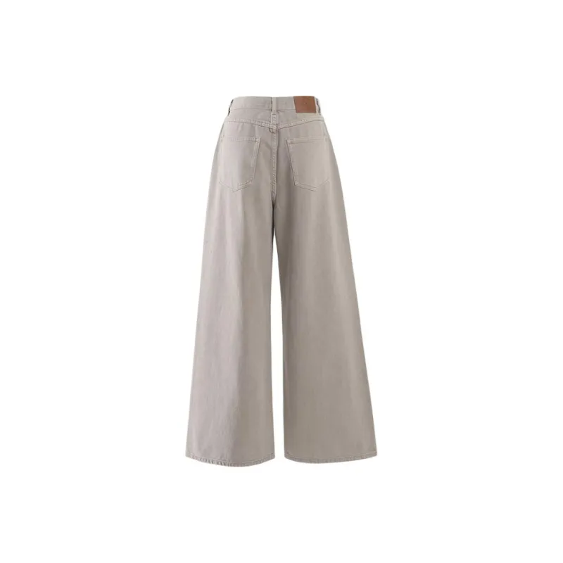 Wen Shan Jeans Women's Gray Wood Tone-1