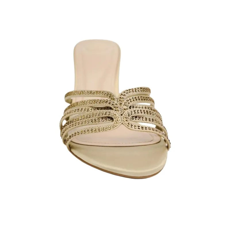 ZARA Abrasion Resistant Slide Slippers Women's Gold-4