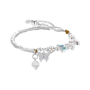 LAOYINFANG 999 Fine Silver Bracelets Women's