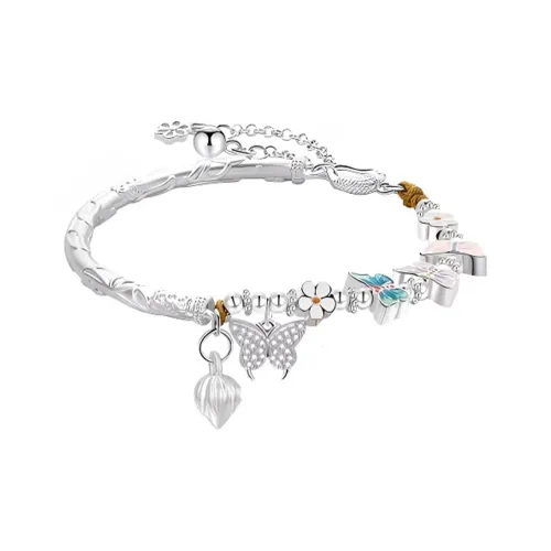 LAOYINFANG 999 Fine Silver Bracelets Women's
