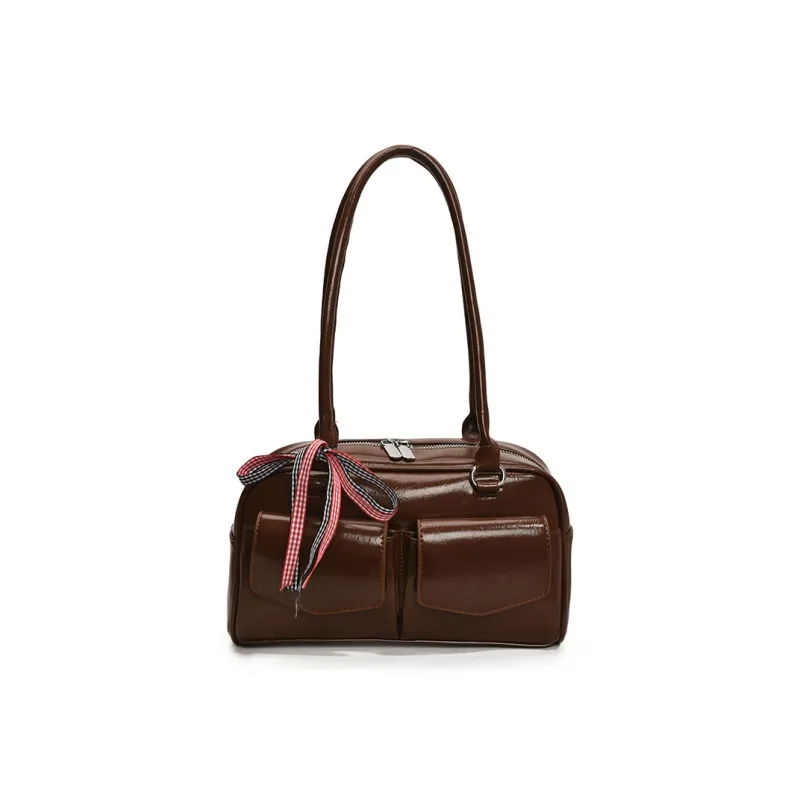 MingLu PU Bowling Bag, Shoulder Bag Women's Multicolor-1