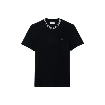 LACOSTE Logo collar Cotton Piqué T shirt