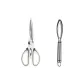 Extended Length Milk White Dual-Purpose Kitchen Shears+Fish Scalers