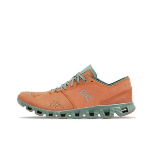 On Running Cloud X Orange Sea Green