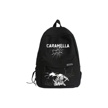 Caramella Nylon Backpack Regular Unisex Black/White
