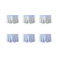 6 Pack (Light Gray 3+Light Blue 3)