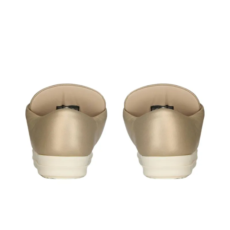 RICK OWENS/RO Low Top Skateboard Shoes Women's Gold-3