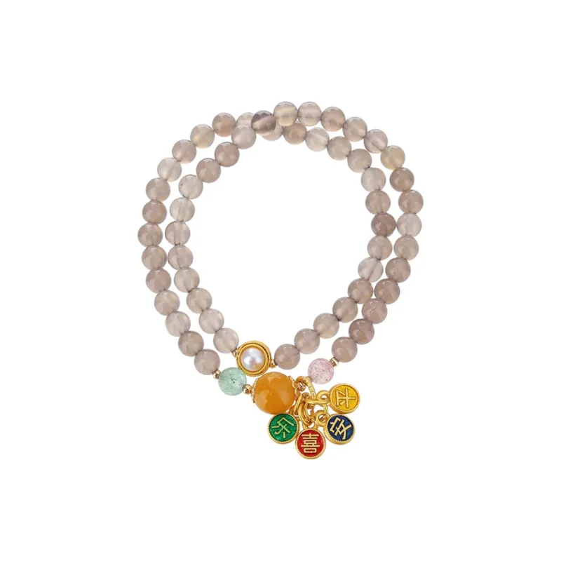 Ancient Jewelry Agate Jade Bracelets Unisex-0