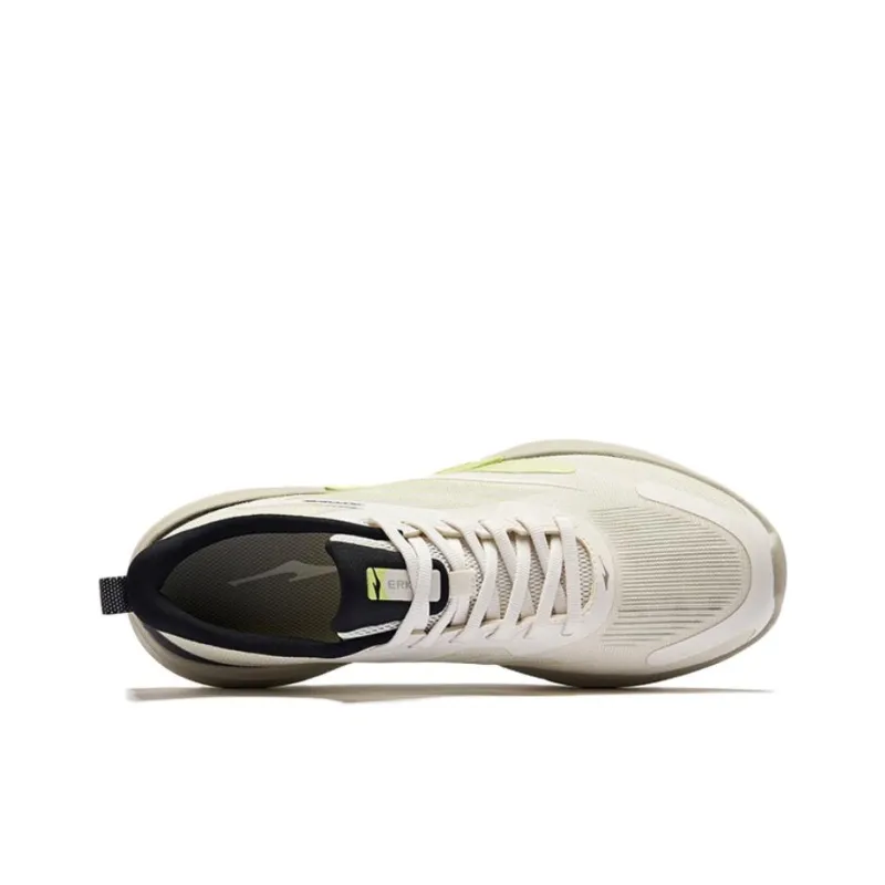 Erke Gradual Shadow 2.0 Breathable And Wear resistant Low Top Casual Running Shoes Men's White Green-3