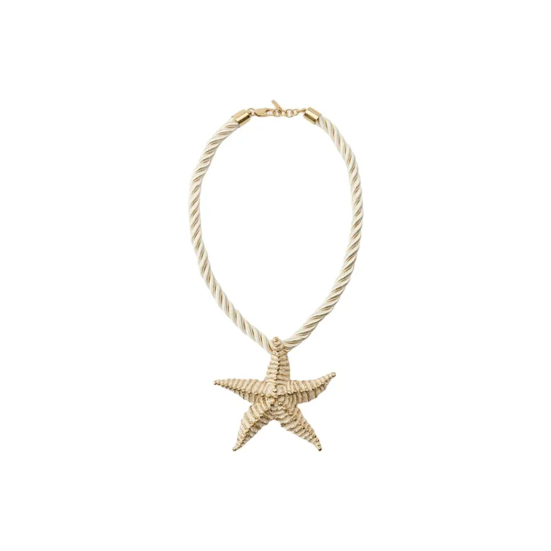 ZARA Zinc Polyester Brass Steel Necklaces Women's Gold-0