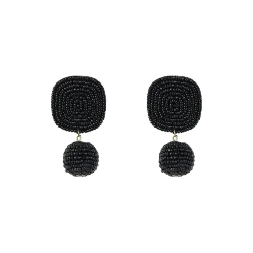 KENNETH JAY LANE PVC Earrings Women's Black