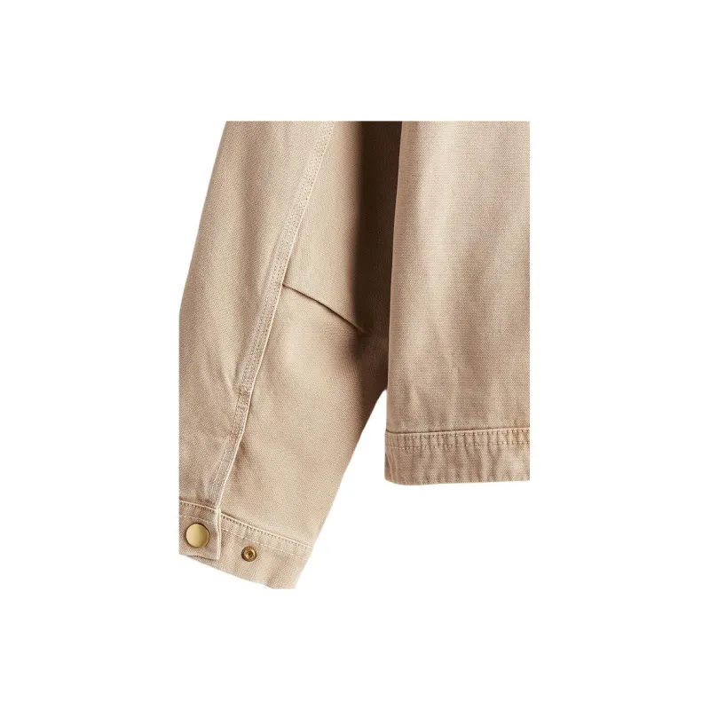 H&M Denim Jackets Men Beige-3