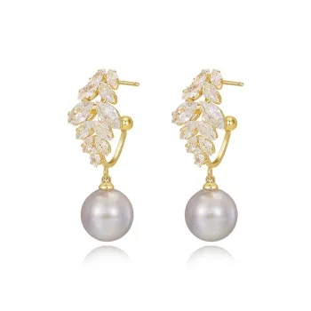 MCK 925 Silver Needles Earrings Women's
