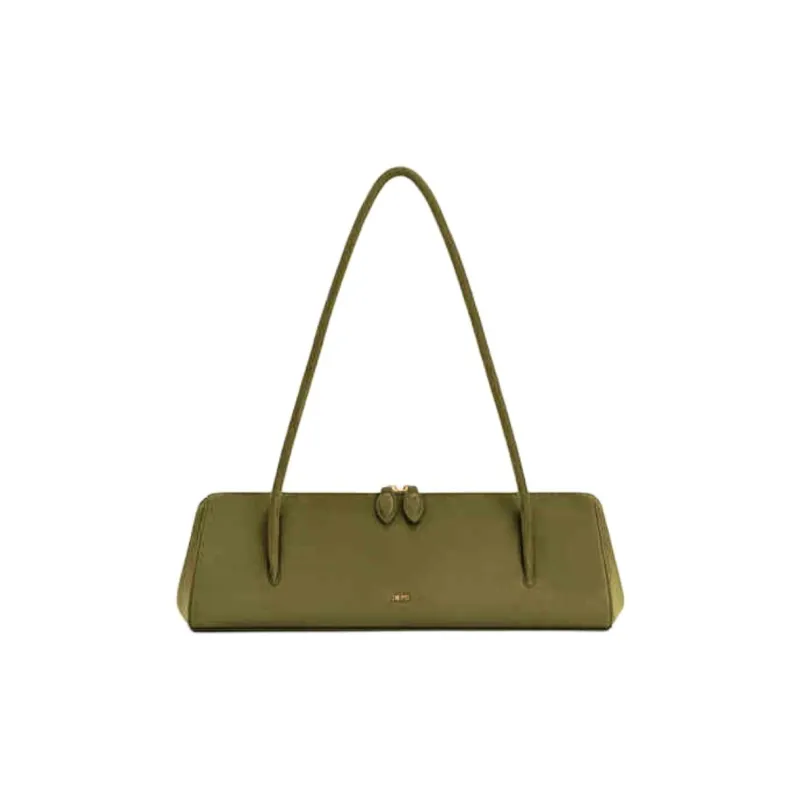 JW PEI Artificial Leather Baguette Bag Shoulder Bag Medium Size Women's Black/Brown/Dark Olive-5