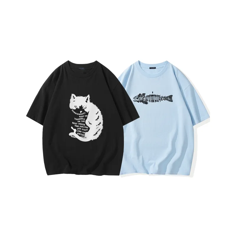 RUNNINWHEEL T Shirt Unisex 2 Pack-48