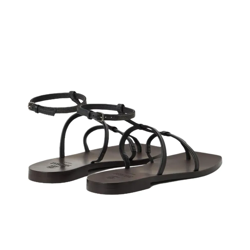 Brunello Cucinelli Leather Sandals Women's-2