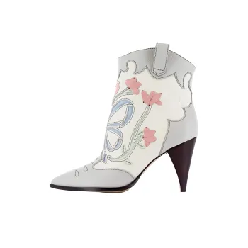 Sophia Webster SHELBY Ankle Boots 8.5cm Women's White