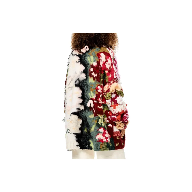 LOEWE QIANYUQIANXUN SS22 Loose Fit Sweater Women's Multicolor-2