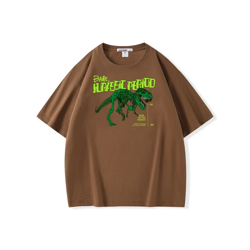 BAGE Drop Shoulder Sleeve T Shirt Unisex-16