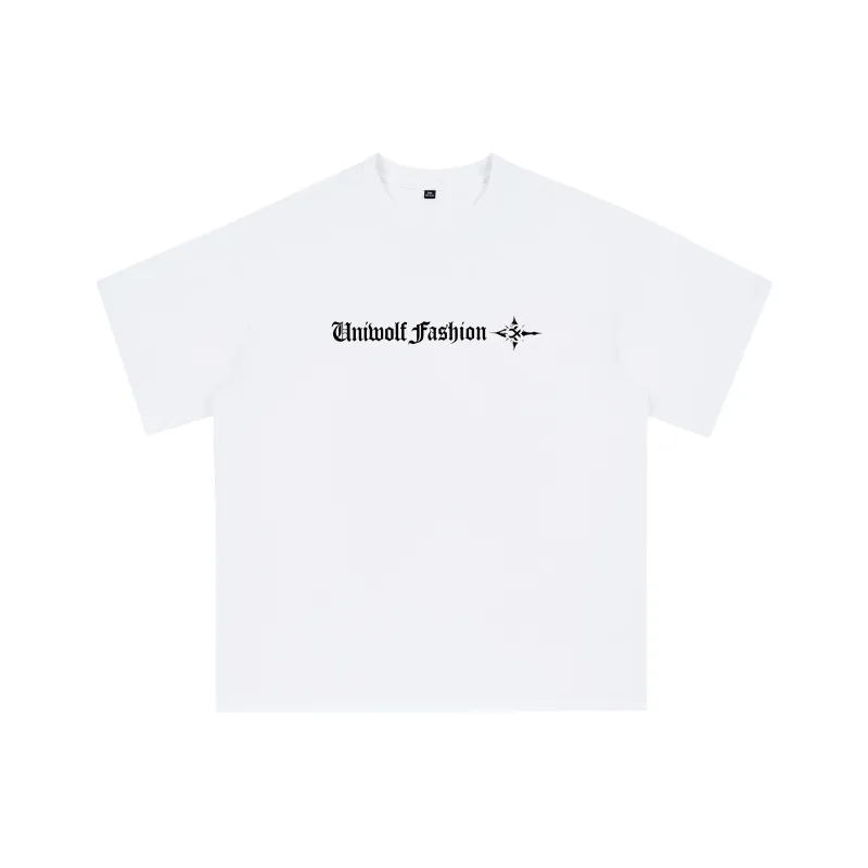 UNIWOLF Drop Shoulder Sleeve T Shirt Unisex-0