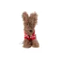 Red Yarn Stripes Cardigan Brown Puppy