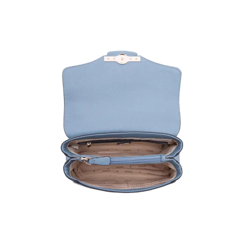 GUESS Artificial Leather Envelope Bag Shoulder Bags Medium Size Women's Blue-3