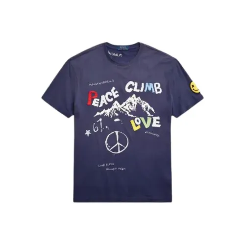 Polo Ralph Lauren Classic Fit Peace Climb Love T-Shirt T-Shirt Men's Blue