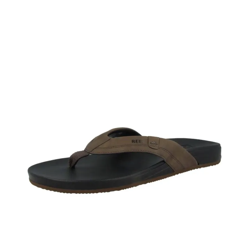 REEF Cushion Bounce Abrasion Resistant Slip Resistant Flip Flops Men's Brown-1