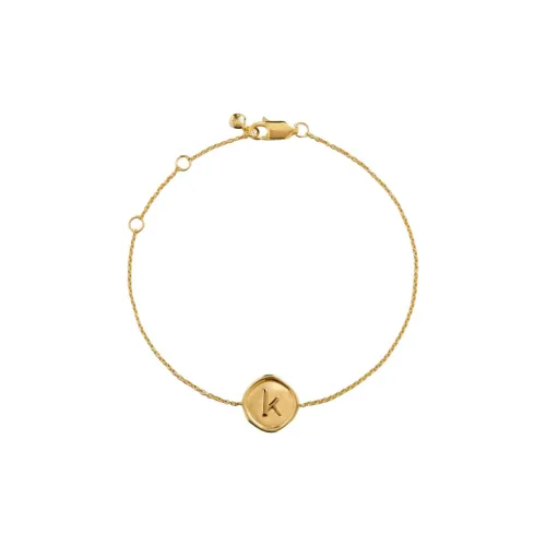 Monica Vinader Sterling Silver 18K Gold Plated Bracelets Women's Gold