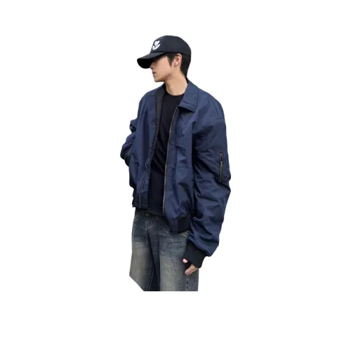 Weles Jackets Coats Men's Navy Blue
