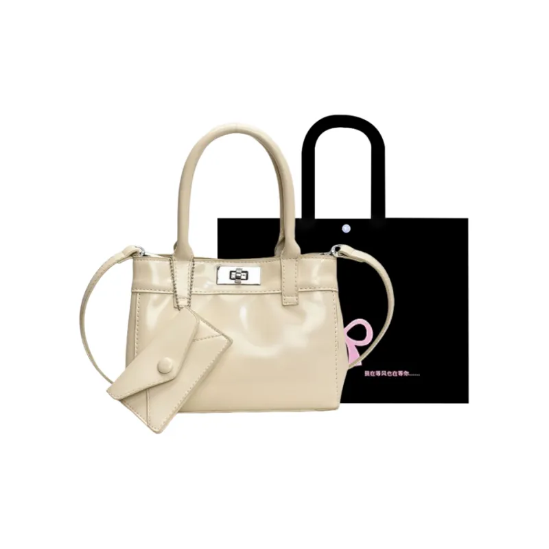 HACIN PU Handbag Women's White/Black/Yellow/Pink-0