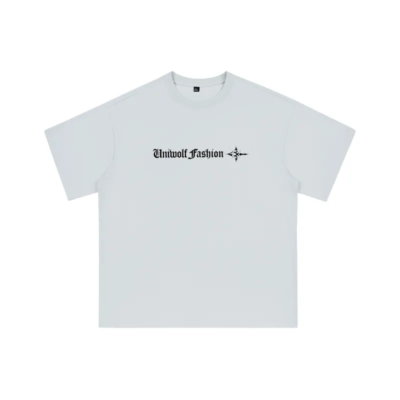 UNIWOLF Drop Shoulder Sleeve T Shirt Unisex-3