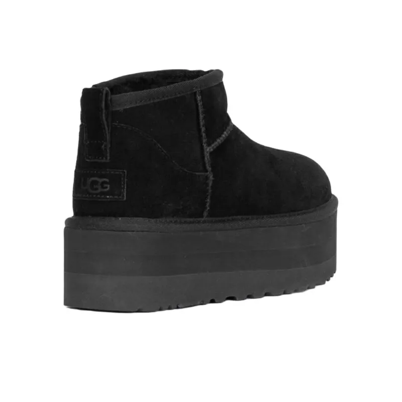 UGG Warm And Wear Resistant Short Snow Boots Women's Black-2