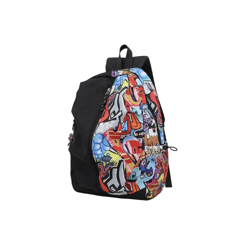 AUNG Nylon Fabric Backpack Unisex Multicolor-3