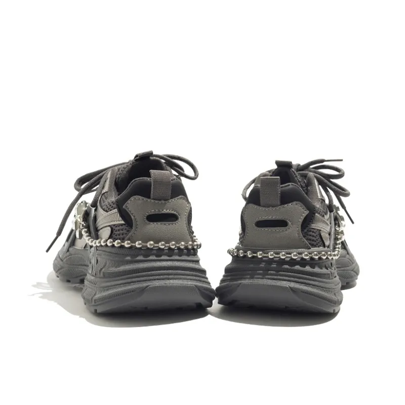 BEIER Platform Comfortable, Classic And Versatile Anti Slip Wear Resistant Low Top Chunky Sneakers Women's-11