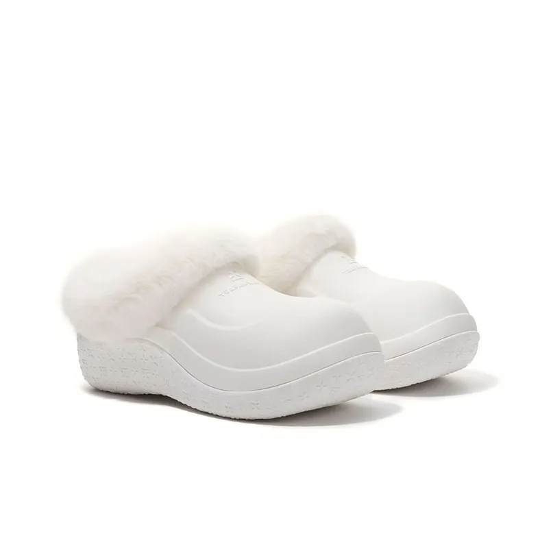 TRAPAR WAVES Closed Toe Slippers Women's White-2