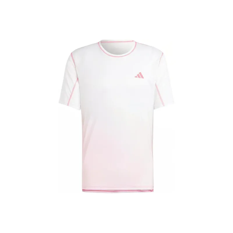 Adidas T Shirt Men's Pink White-0