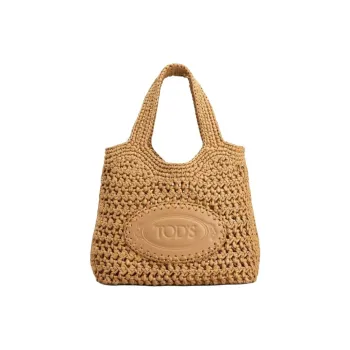 TOD'S Manici Logo Debossed Tote Bag